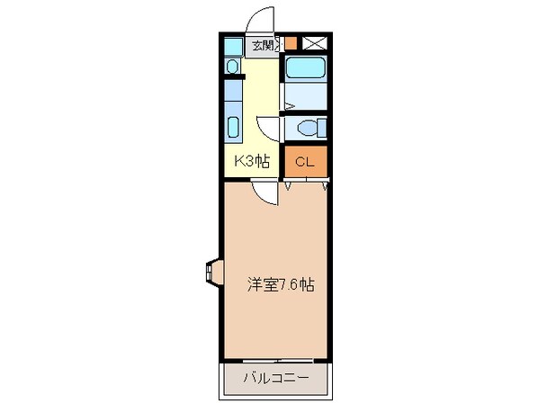 近鉄蟹江駅 徒歩8分 1階の物件間取画像